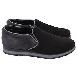 Baskets Stuart Weitzman Slip-On en daim noir Noir