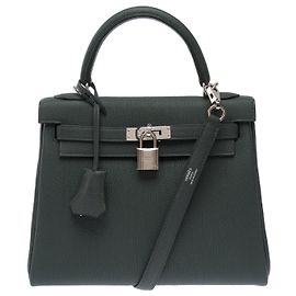 Hermès Bolsa HERMES Kelly 25 em Couro Verde - 103493 Verde