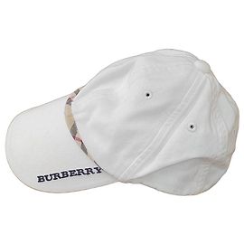 Gorra Burberry Niños de Algodón Blanco Blanco
