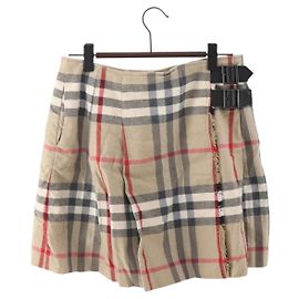 Falda BURBERRY Nova Check de algodón Beige Auth 175668A Beige