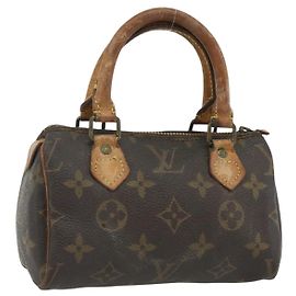 LOUIS VUITTON Bolsa Monogram Mini Speedy M41543 LV Auth 178149 Monograma