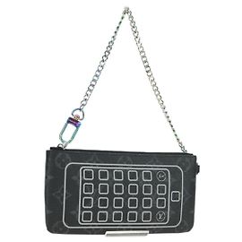 LOUIS VUITTON Monogram Eclipse Fragment iPhone Case M64449 LV Auth 177105M Monogramma