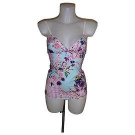 Top Canotta Blumarine Floreale Multicolore