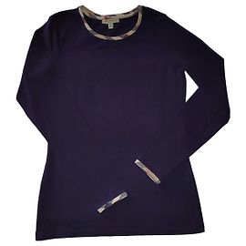 Top Burberry de manga larga morado ciruela Morado oscuro