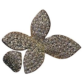 APM Monaco Butterfly Zirconium Ring in Silver Silvery