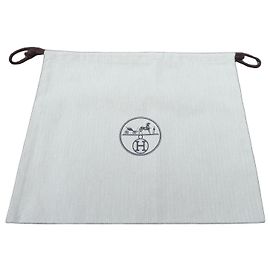 Hermès Mini Kelly 2 Chevron Canvas Dust Bag Beige