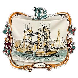 Pañuelo de seda Burberry Tower Bridge Multicolor