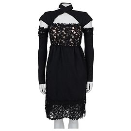 Fendi Black Wool Detachable Sleeves l Dress Sz/40/S Pre-owned Other