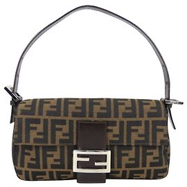 Borsa a secchiello Fendi Mamma Marrone Nero