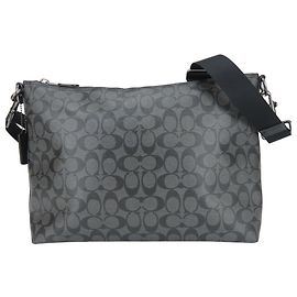 Coach Signature Shoulder Bag F78722 Black Dark grey