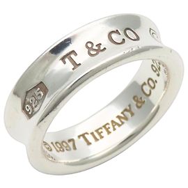 Tiffany & Co. 1837 Silver Band Ring Silvery