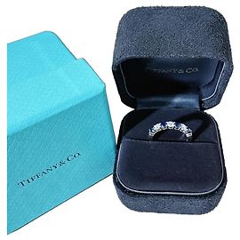 Tiffany & Co. Embrace Sapphire and Diamond Platinum Ring Multiple colors
