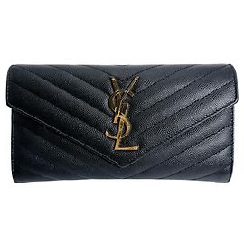 Cartera larga Cassandra Yves Saint Laurent Negro