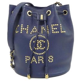 Borsa a tracolla Chanel Deauville Line AS1045 Blu