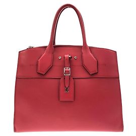Louis Vuitton City Steamer MM Handbag Red