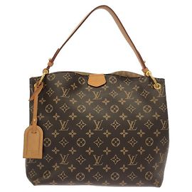 Bolsa de Ombro Louis Vuitton Monogram Graceful PM Marrom Bege
