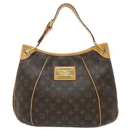Bolso de Hombro Louis Vuitton Monogram Galliera PM Castaño