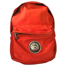 Versus Versace Lion Head Nylon Backpack - Red Red