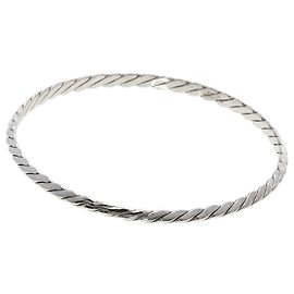 Tiffany & Co. Twist Bangle Bracelet Silvery