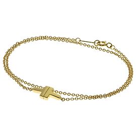 Bracciale a doppia maglia T TOW Tiffany & Co. D'oro