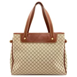 Céline Celine Macadam Pattern Handbag Brown