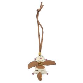Charm per borsa in pelle di vitello Loewe Marrone