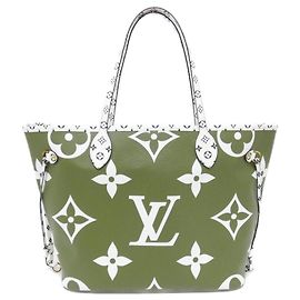 Bolso Louis Vuitton Monogram Giant Neverfull MM Caqui