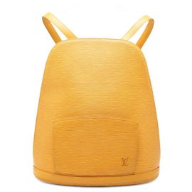 Mochila Louis Vuitton Epi Gobelin em couro amarelo Amarelo