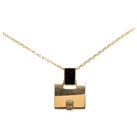 Hermès Collar con colgante Eileen Hermes Dorado