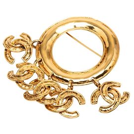 Spilla Vintage Chanel Coco Mark D'oro