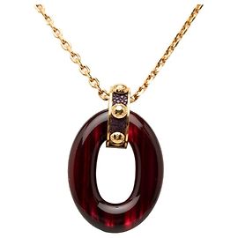 Collier pendentif Gimme Crew Louis Vuitton Rouge Doré