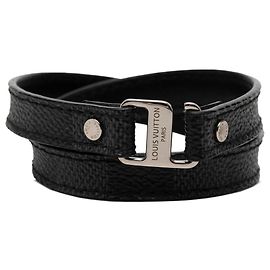 Pulseira Charm Louis Vuitton Damier Graphite Preto