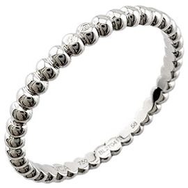 Van Cleef & Arpels 18K White Gold Band Ring Silvery