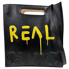 Borsa a Spalla Gucci Ghost Nero Giallo