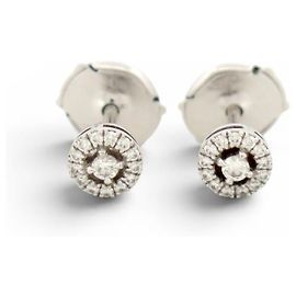 ORECCHINI MESSIKA JOY XS 06594WG ORO 18K DIAMANTI 0.15CT Argento