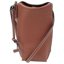 Loewe Bolsa de ombro e transversal Gate Pocket Shoulder Crossbody Bag Marrom