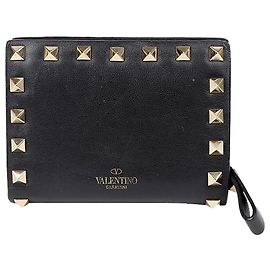 Valentino Garavani Portafoglio Rockstud Nero