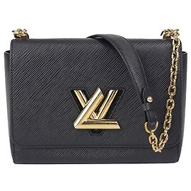 Louis Vuitton Borsa a tracolla e a spalla Twist Mm Shoulder Crossbody Bag Nero