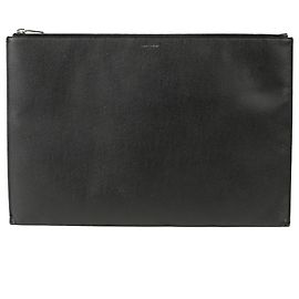 Saint Laurent Grand sac pochette Noir