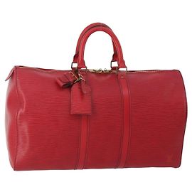 Louis Vuitton Keepall Bag Epi Leather 45 Red