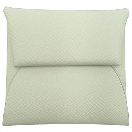 Hermès Coincase Bastia verso, vert fizz/vert yucca, Epsom Verde Verde oliva Verde claro Verde escuro