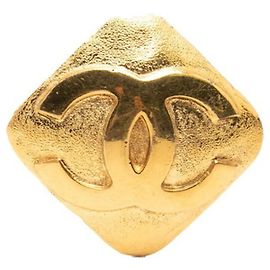 Spilla Chanel Coco Mark Square Pin D'oro