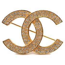 Chanel Coco Mark Brosche Golden