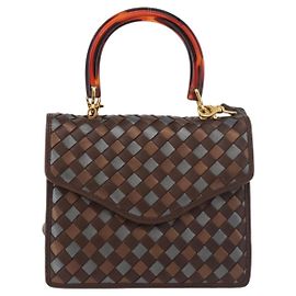 Bolsa Bottega Veneta Intrecciato de couro Marrom