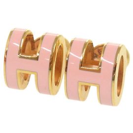 Hermès Orecchini Pop H Mini Oro Rosa Rosa D'oro