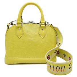 Bolsa Louis Vuitton Epi Alma BB em Jaune Cedrat Outro
