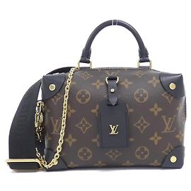 Borsa Louis Vuitton Monogram Petite Malle Souple Marrone