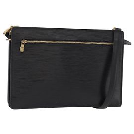 LOUIS VUITTON Epi Angian Shoulder Bag 2way Black M52112 LV Auth 179017 Noir