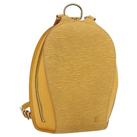 LOUIS VUITTON Epi Mabillon Backpack Yellow M52239 LV Auth 177227 Yellow