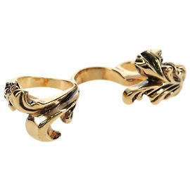 VERSACE Ring Metall Gold Tone Auth bs34882A Andere